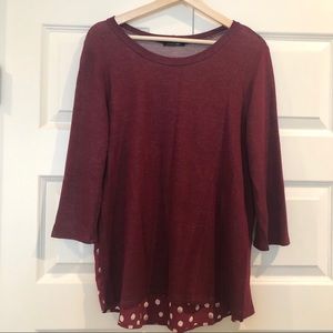 Papermoon Mixed Fabric Top